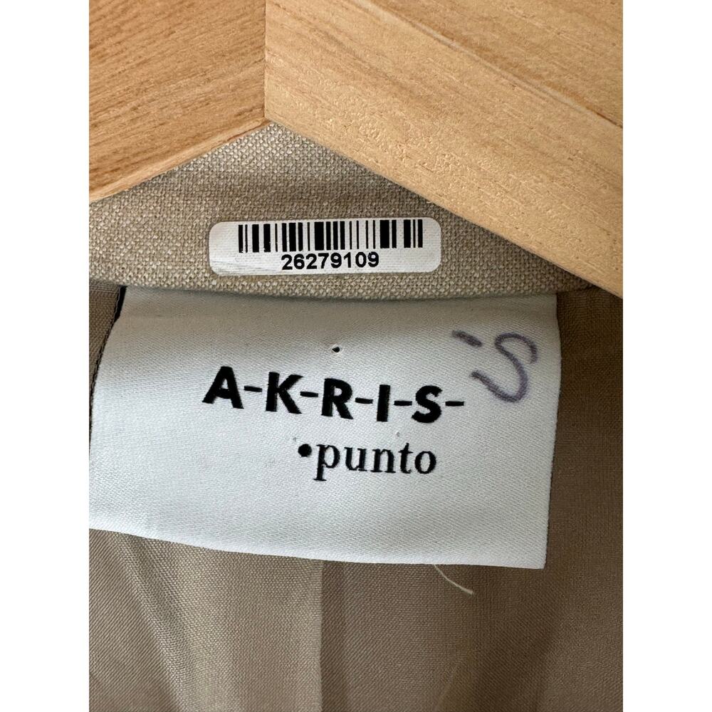 Akris Punto Double Breasted Tailored Blazer Beige Size 4 - Picture 11 of 15